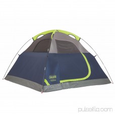 Coleman Sundome 4 Person Outdoor Hiking Camping Tent w/ Rainfly Awning | 9' x 7'